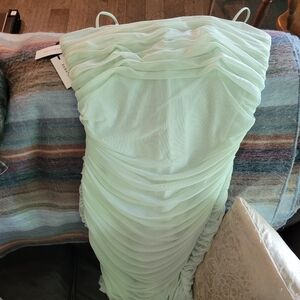 BNWT Aritzia Babaton- Light green/aqua Bodycon dress Size 12